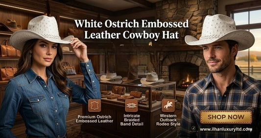 White Ostrich Embossed Leather Cowboy Hat: Best Western Style & Rodeo Hat Guide (2026)