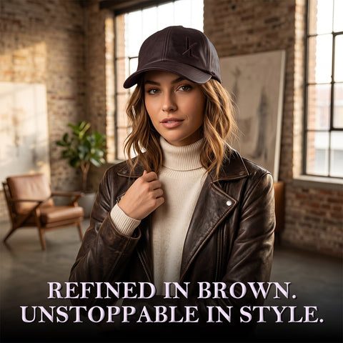 Premium Unisex Crazy Horse Leather Baseball Cap  Adjustable Strapback Dad Hat with Embroidered Logo and Breathable Lining