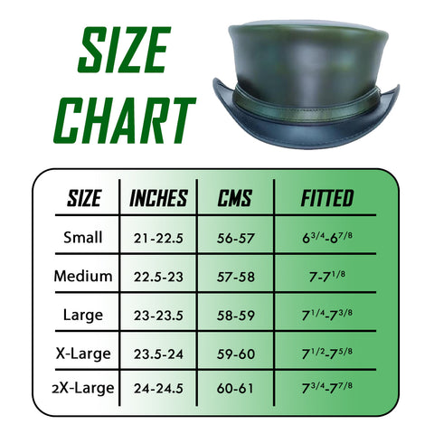 Leather Hat Handmade Leather Top Hat Steampunk Gothic Leather Hat Gifts For Men Women Shapeable Brim