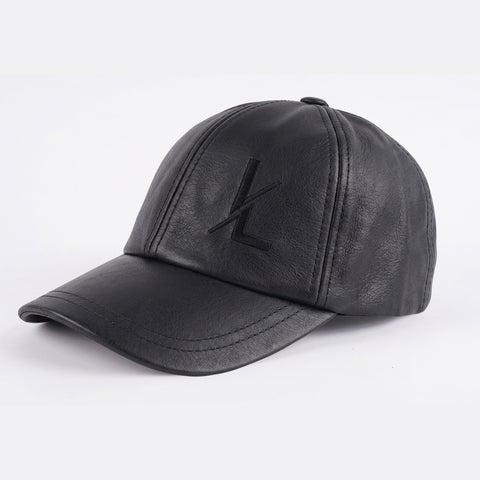 Premium Unisex Crazy Horse Leather Baseball Cap  Adjustable Strapback Dad Hat with Embroidered Logo and Breathable Lining