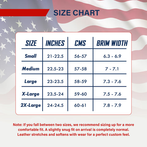 ILHAN LUXURY American Flag Cowboy Hat – Handmade Genuine Leather Western Hat