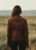 Vintage Western Suede Fringe Jacket – Women's Cowgirl Style Coat Women's Western Rocker Moto Coat | Boho Festival Outerwear | Handmade Leather Jacket | for all function | gift for her | fringe style |