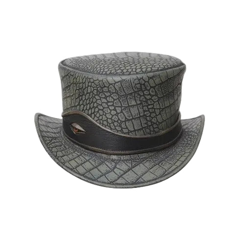 Leather Top Hat – Victorian Steampunk Statement Style