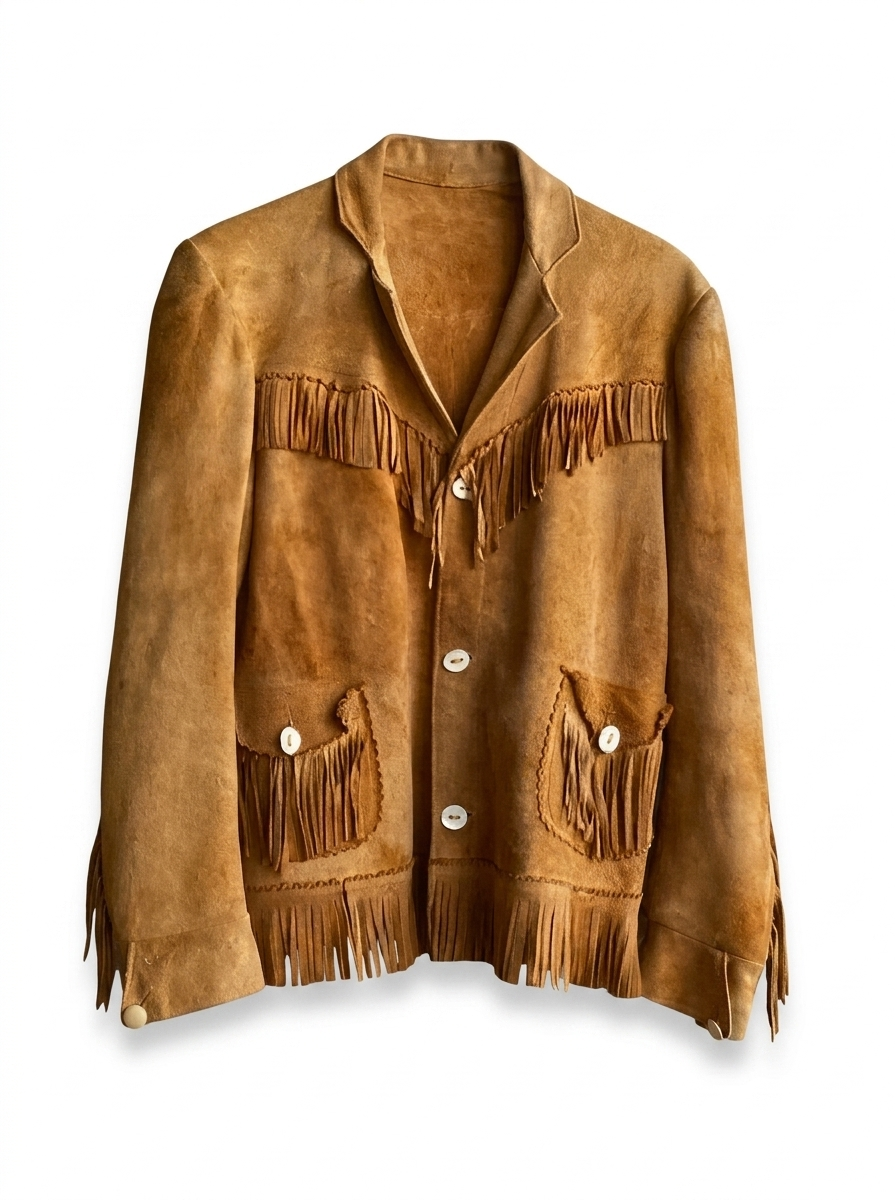 Women's Suede Western Jacket | Fringe Leather Blazer