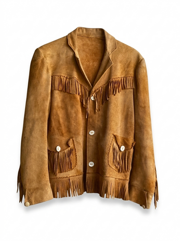 Women's Suede Western Jacket | Fringe Leather Blazer