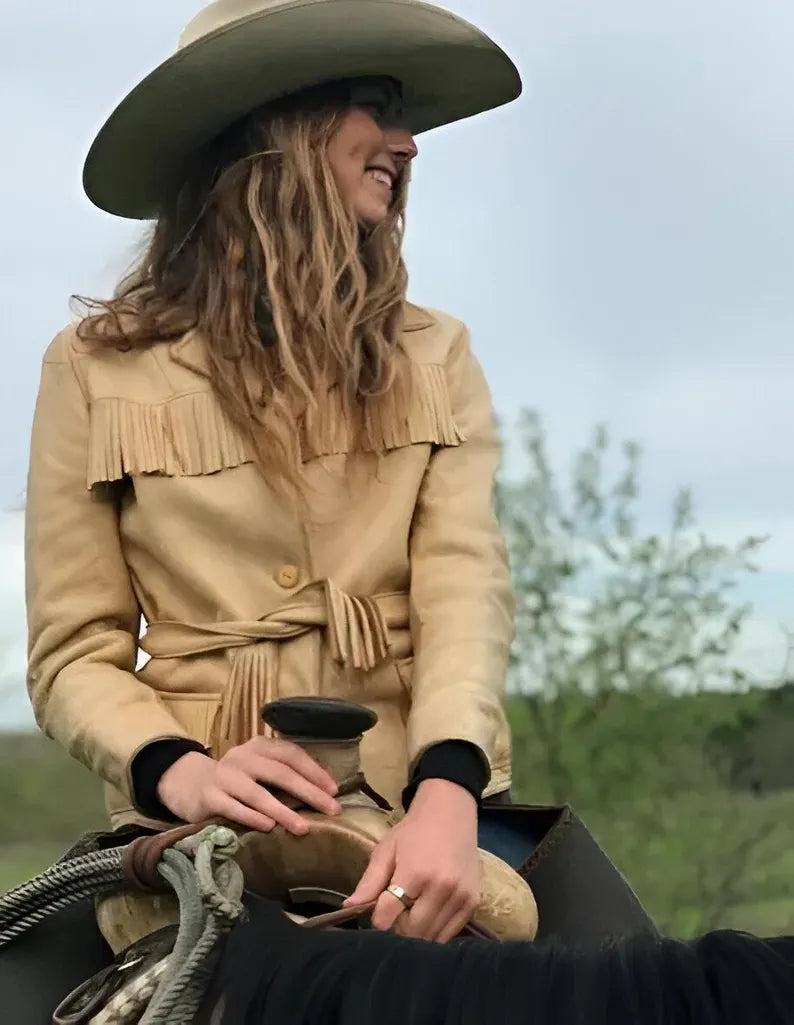 Vintage Western Suede Fringe Jacket – Women's Cowgirl Style Coat