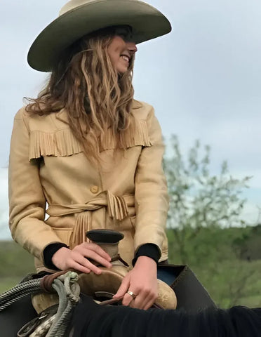 Vintage Western Suede Fringe Jacket – Women's Cowgirl Style Coat
