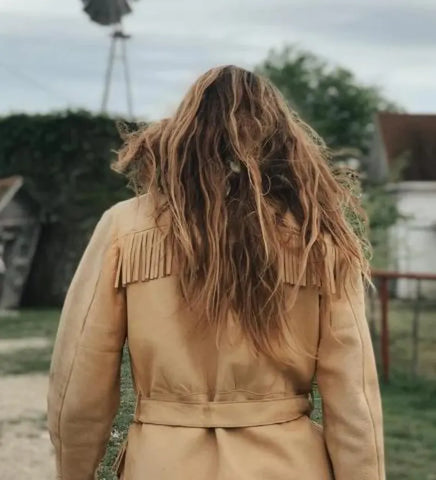 Vintage Western Suede Fringe Jacket – Women's Cowgirl Style Coat