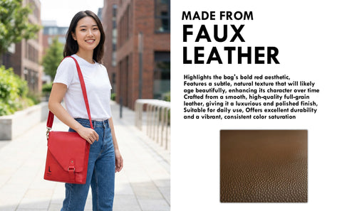 Genuine Leather Crossbody Bag for Men & Women – Premium Shoulder Bag
